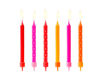 Picture of BIRTHDAY CANDLES COLOURFUL MIX - 6 PACK